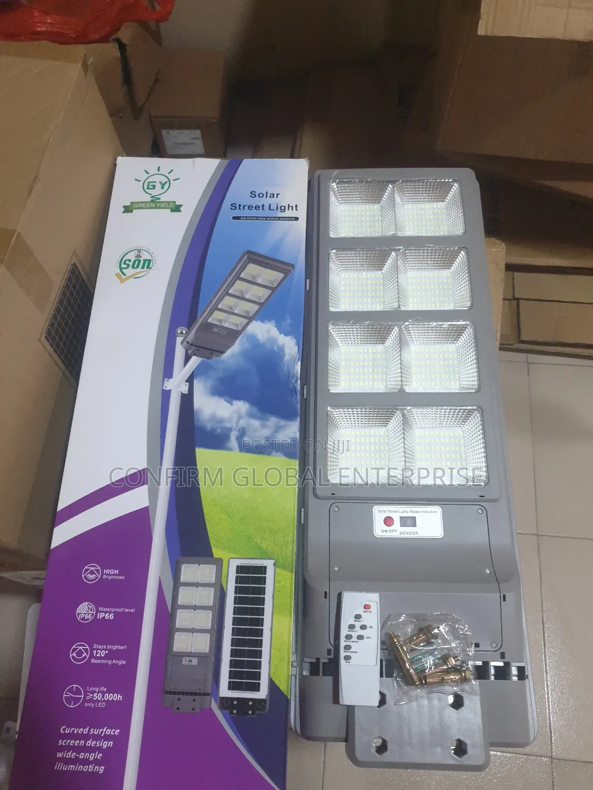 Powerful 1500watts Solar Street Light With Accessories