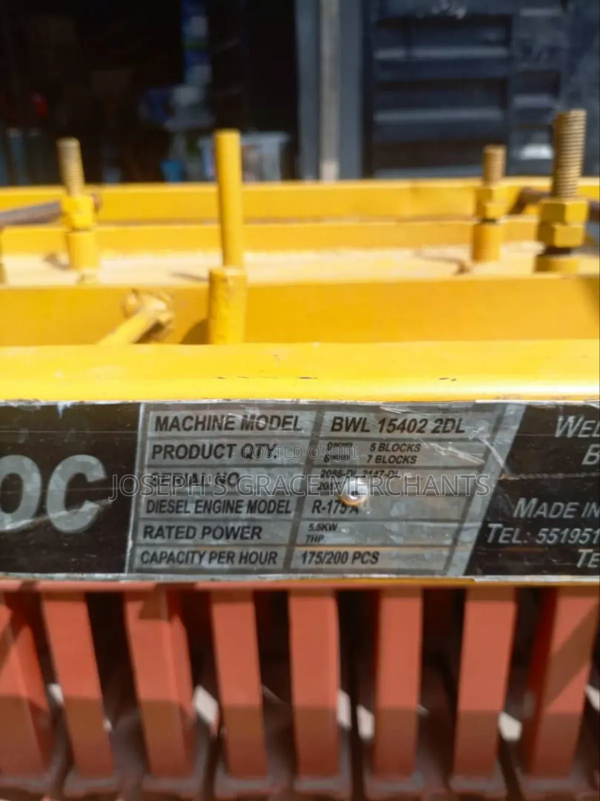 Automatic Block Moulding Machine (6inchs) 7 Mould (9inchs) 5 Mould Uk.