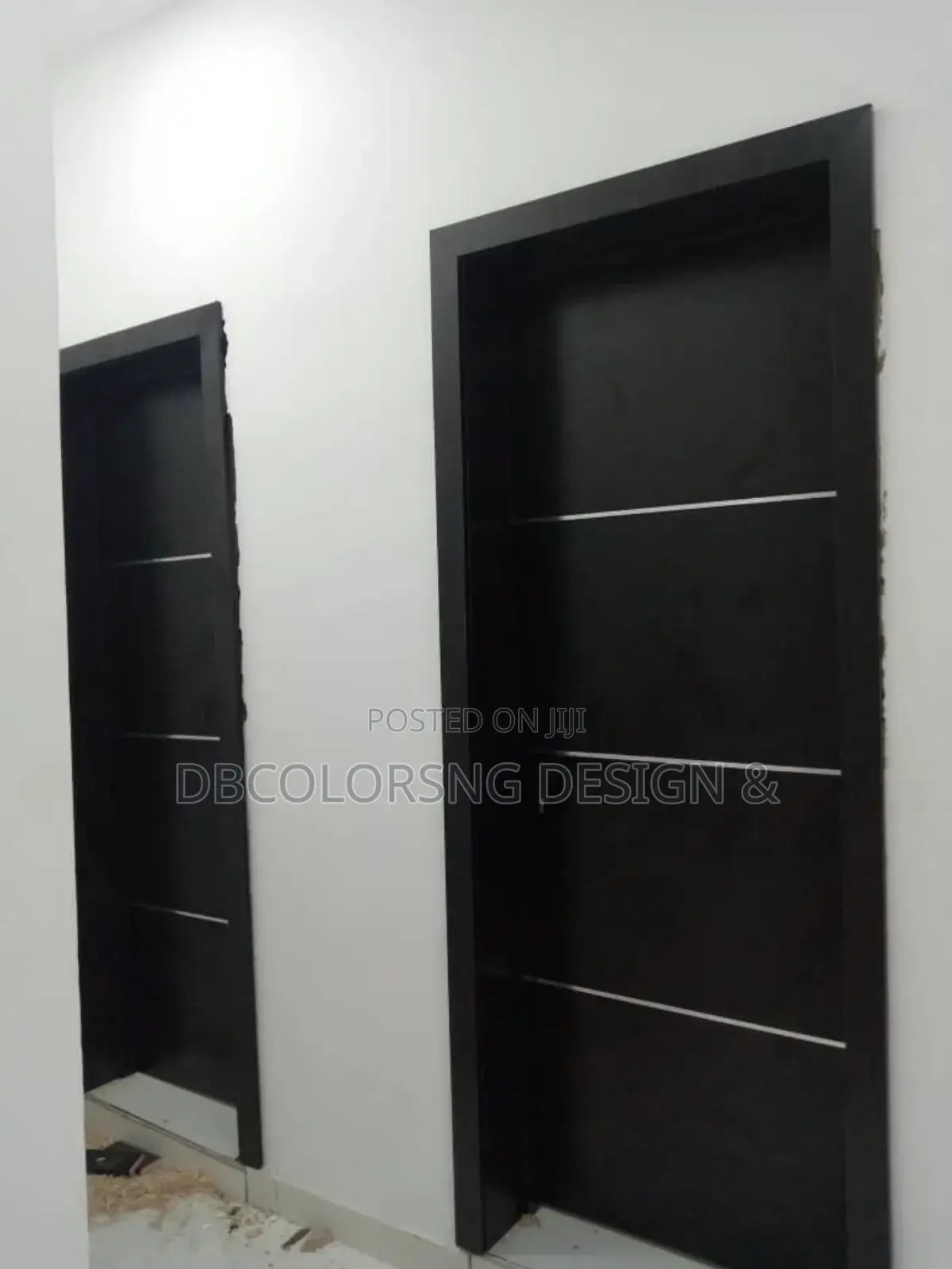 Space Finishing With Custom Door in Lagos