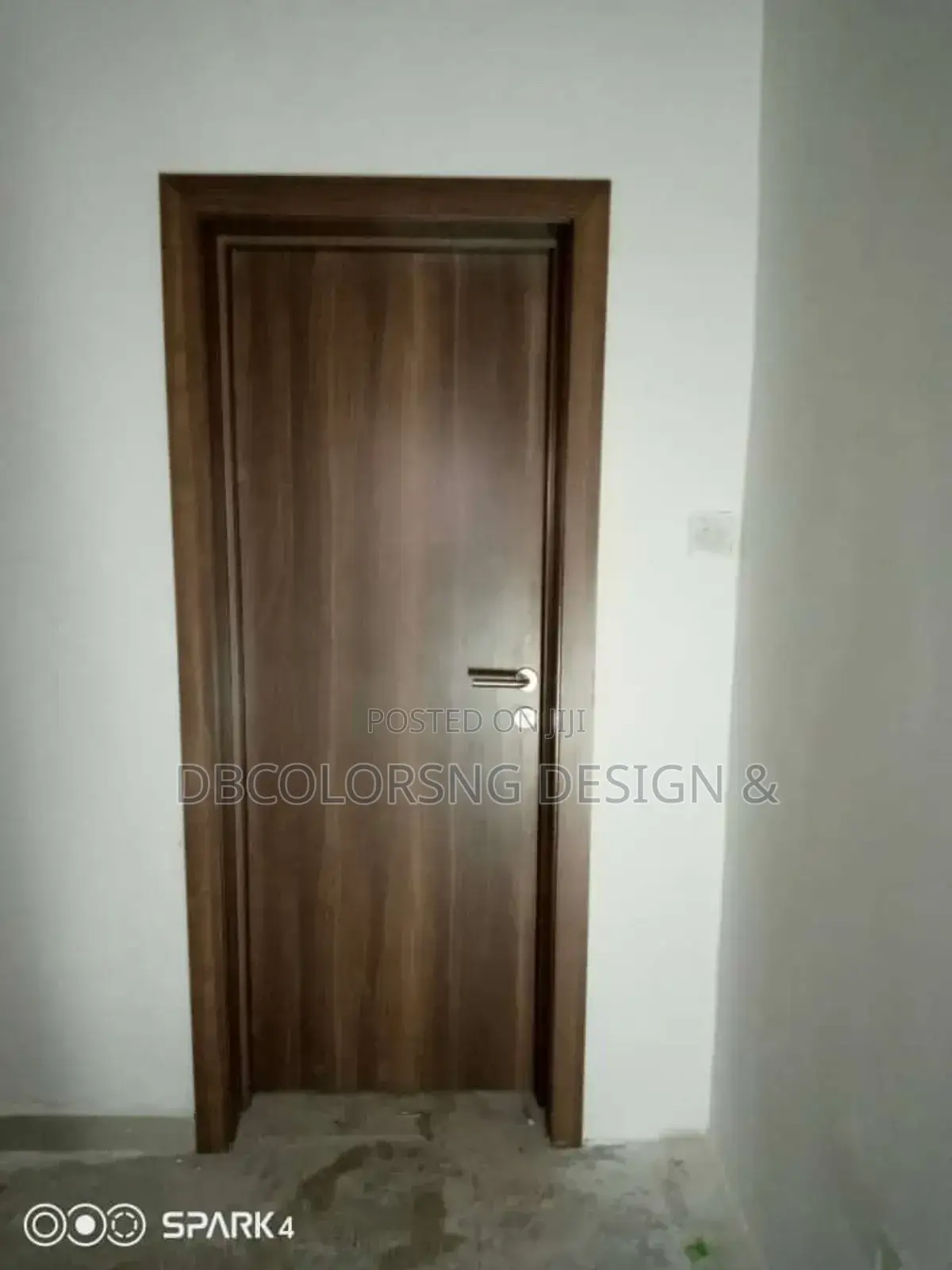 Space Finishing With Custom Door in Lagos