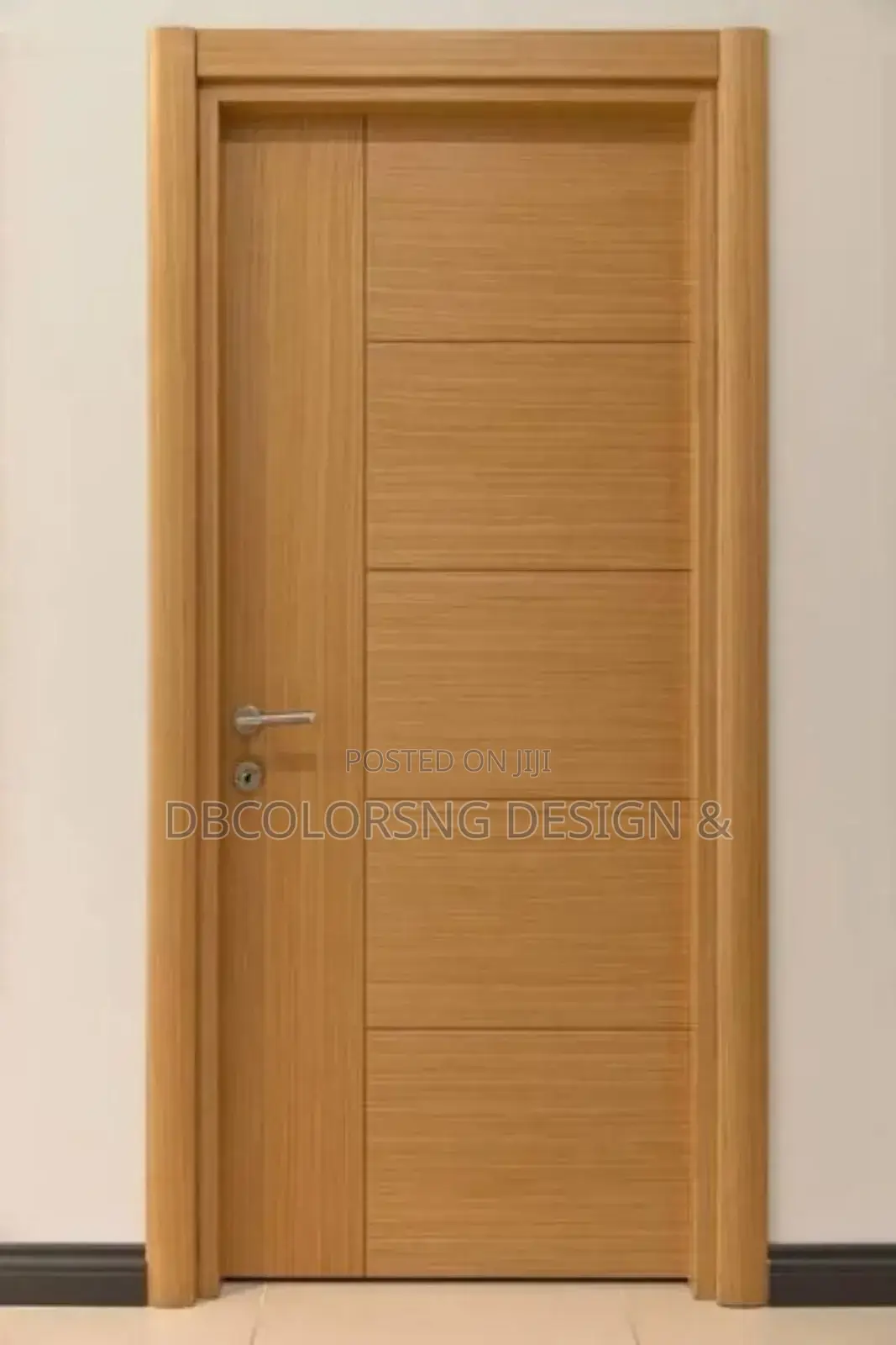 Space Finishing With Custom Door in Lagos