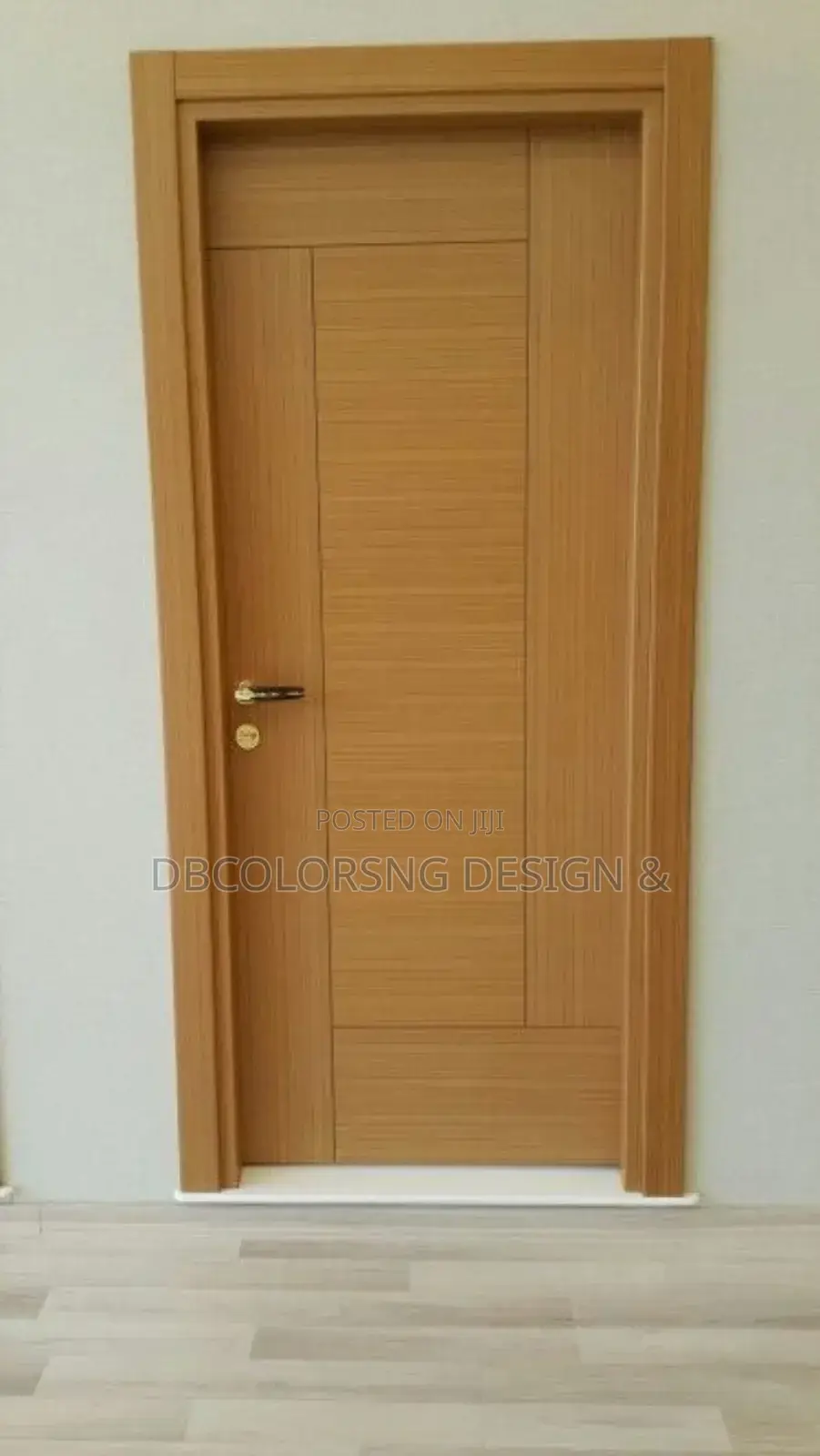 Space Finishing With Custom Door in Lagos