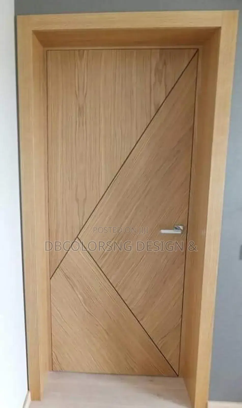 Space Finishing With Custom Door in Lagos