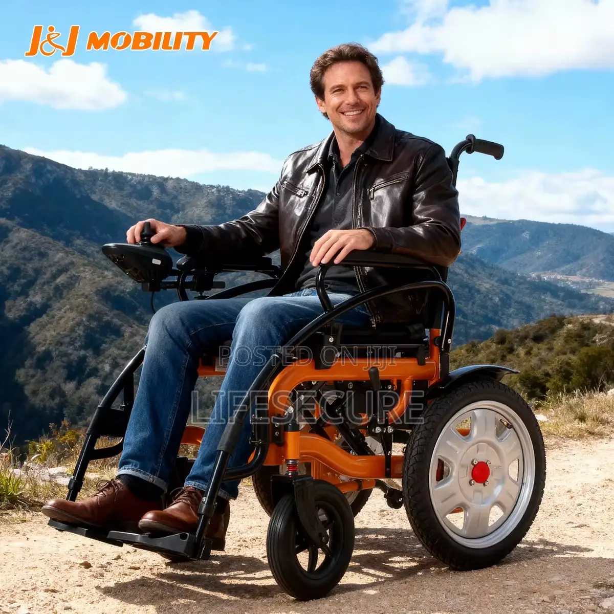 Modern Electric Wheelchair (100% Carbon Steel )