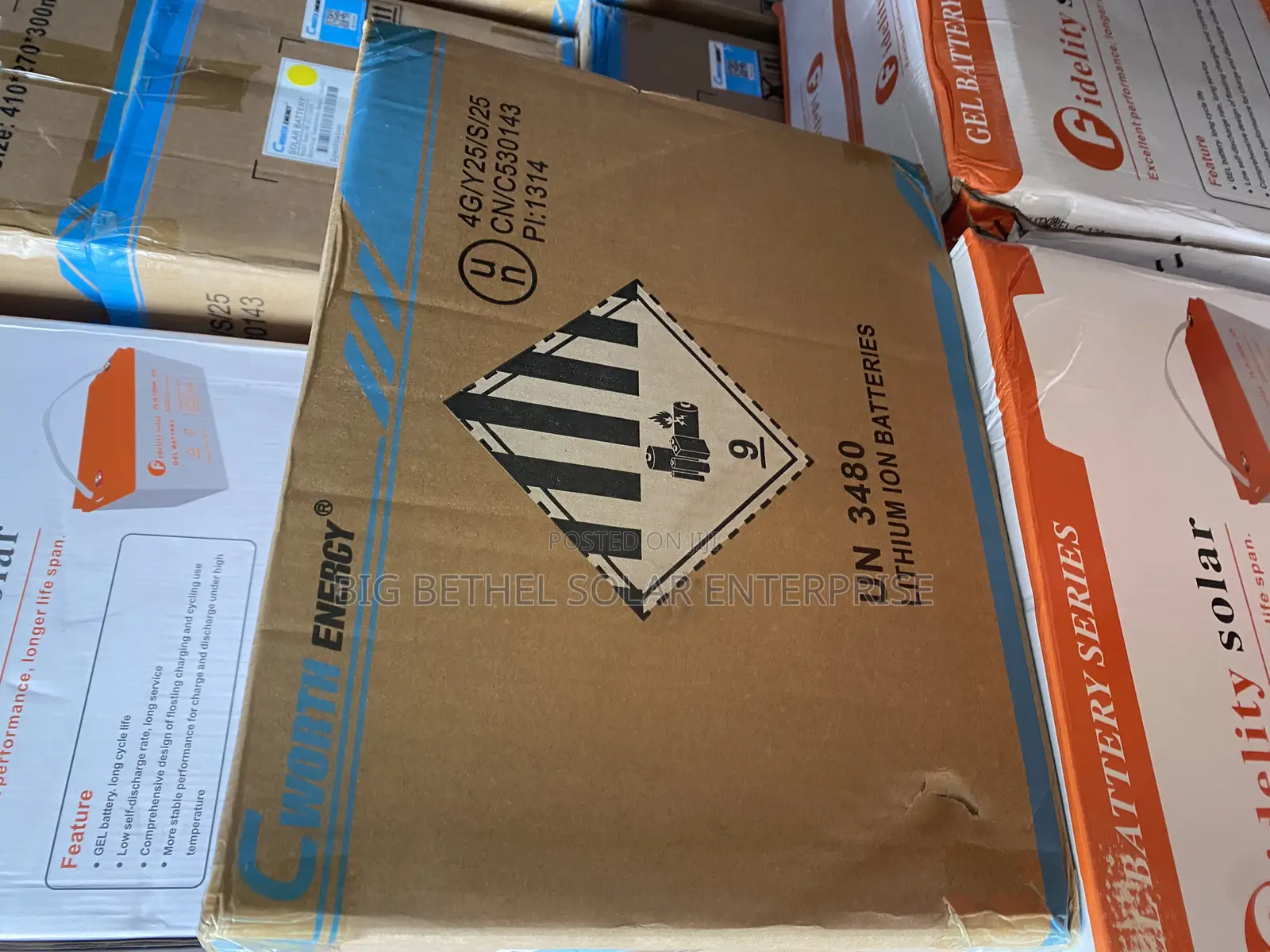 1.28kwh 12v 100ah Cworth Lithium Iorn Battery