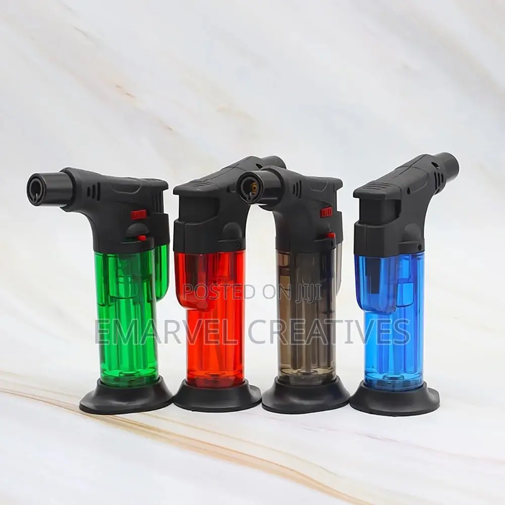 Mini Refillable Windproof Torch Lighter for Candle, Fireplace, Grill