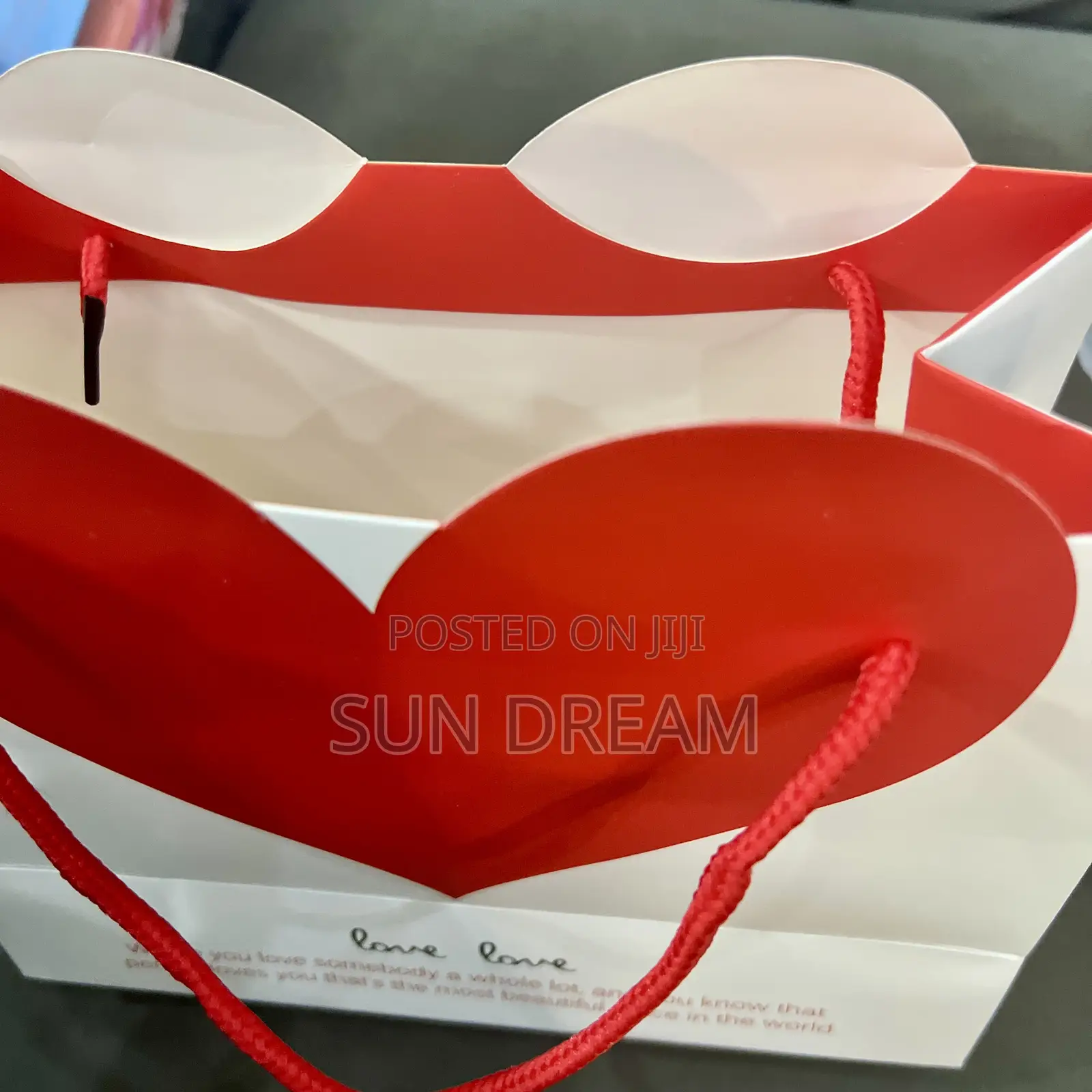 Heart Gift Bag Gift Box Paper Bag Small Size