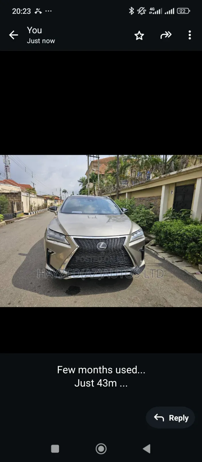 Lexus RX 350 F Sport AWD 2017 Gold