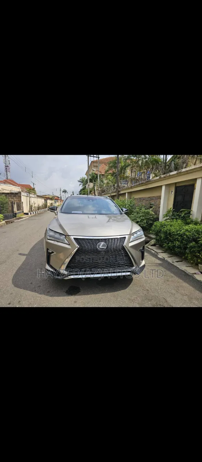 Lexus RX 350 F Sport AWD 2017 Gold