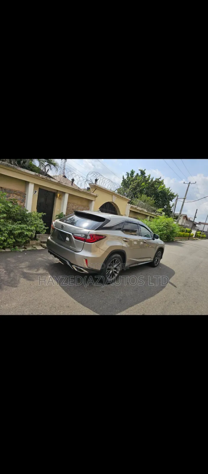 Lexus RX 350 F Sport AWD 2017 Gold
