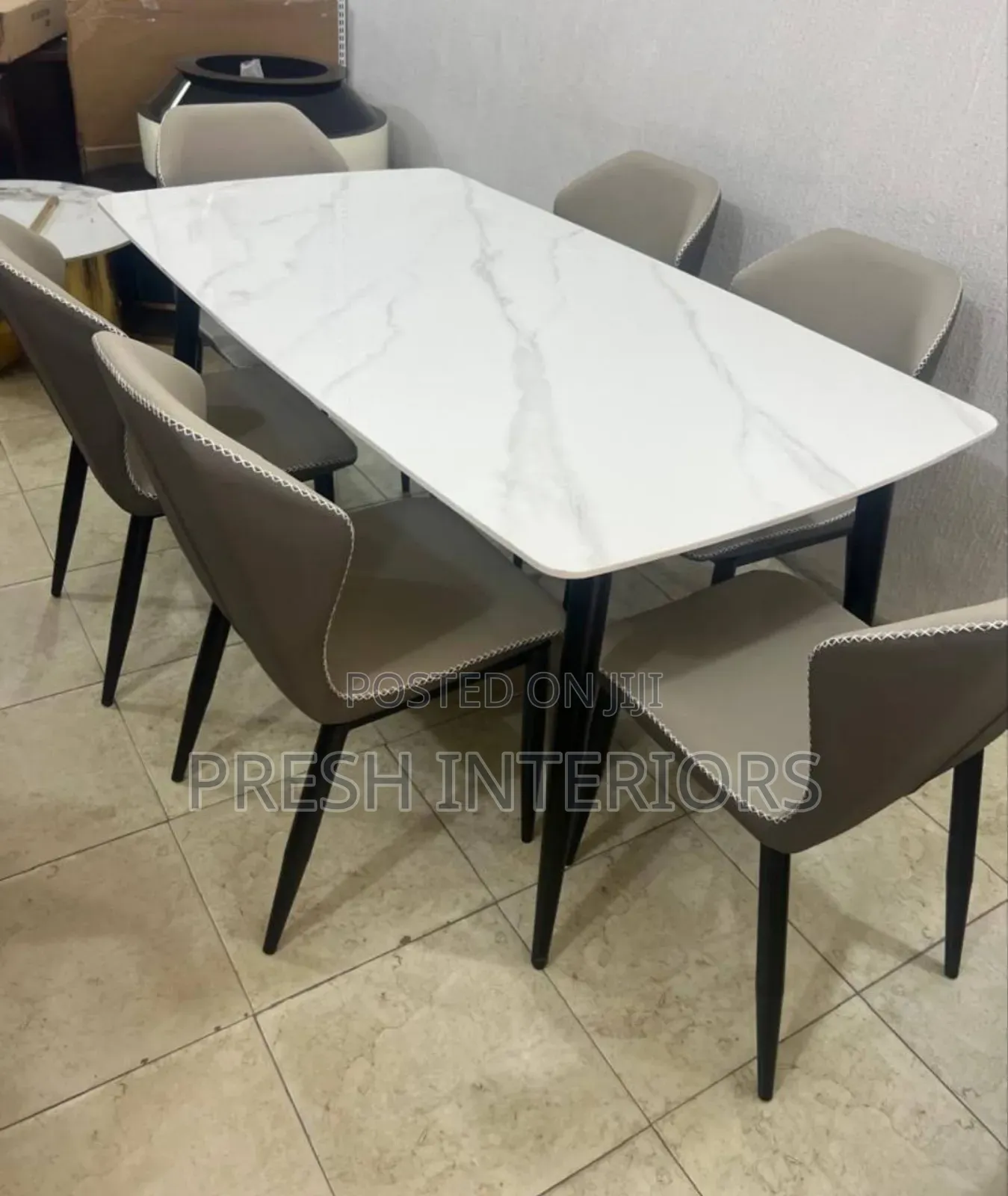 Modern Marble Top Dining Set