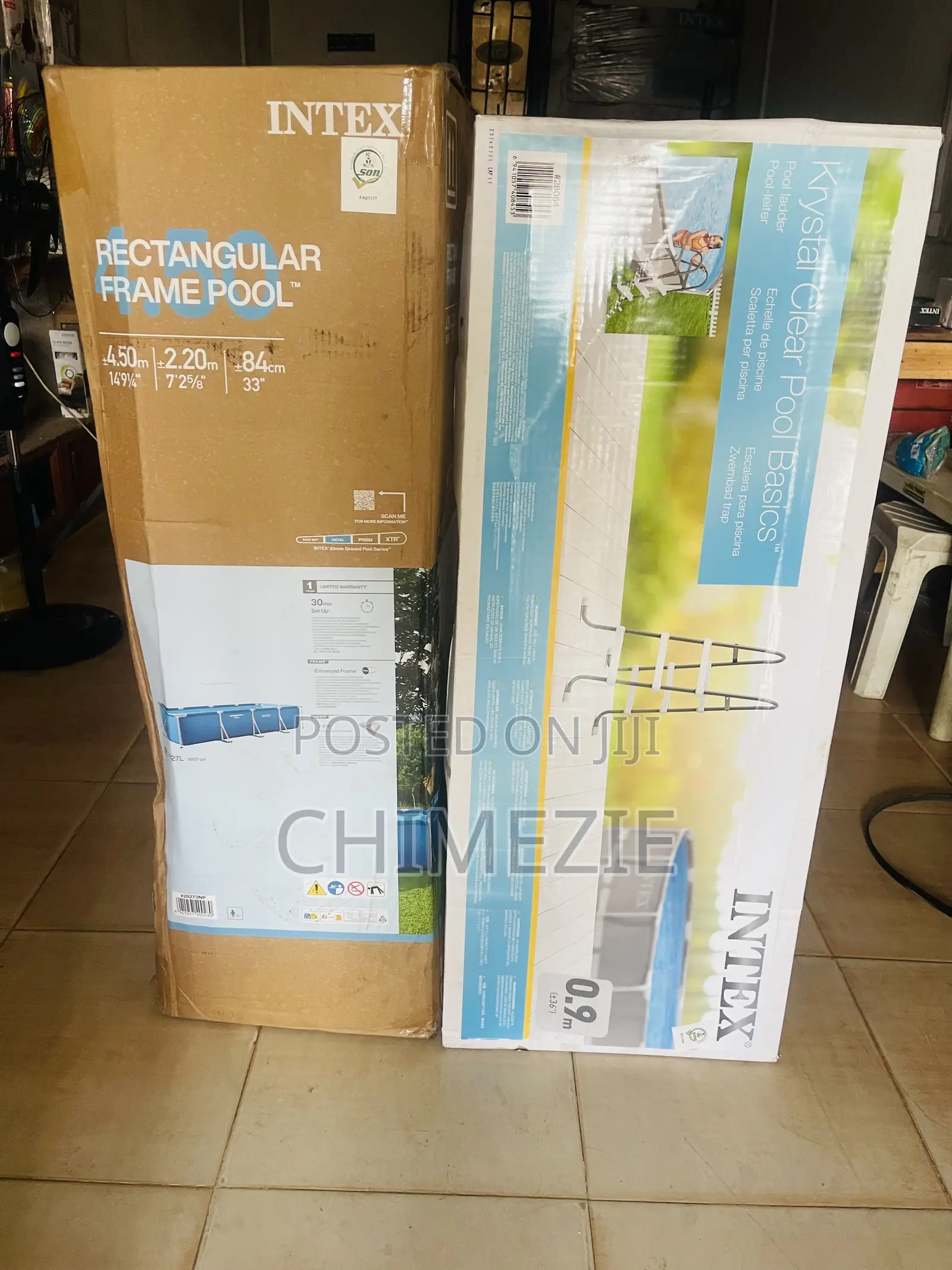 15ft by 7ft Intex Swimming Pool With Ladder