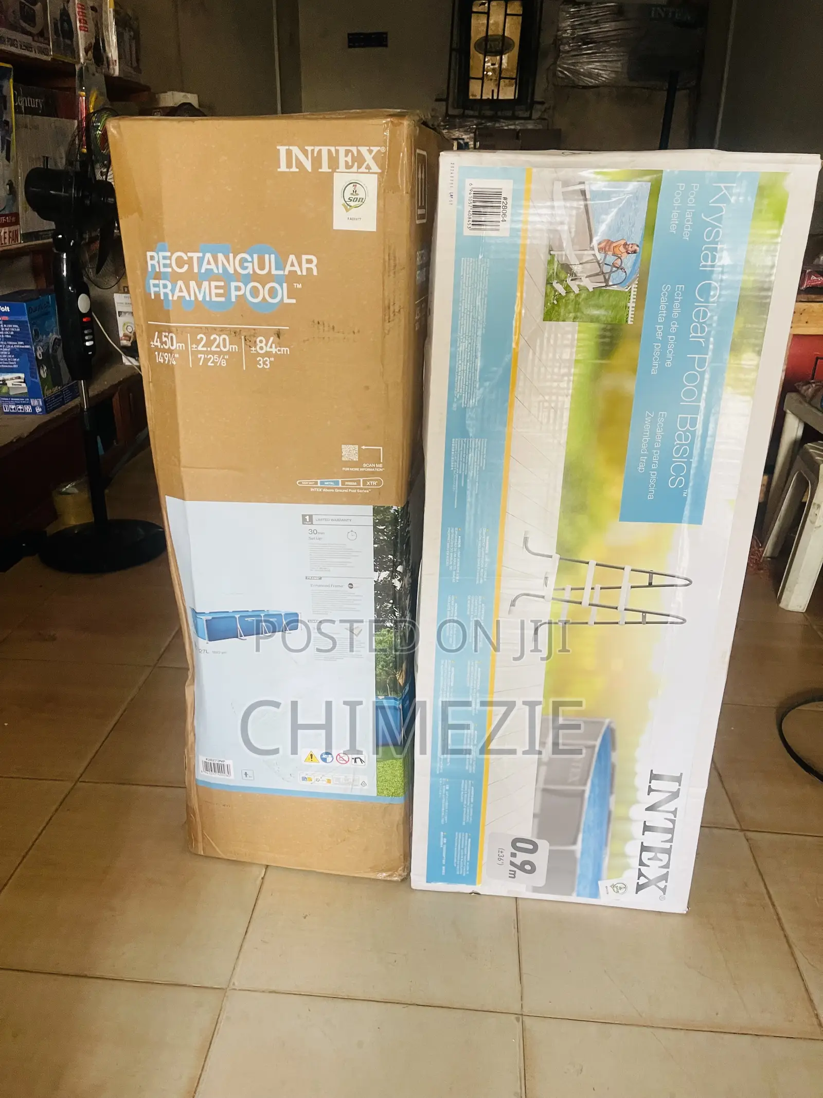 15ft by 7ft Intex Swimming Pool With Ladder