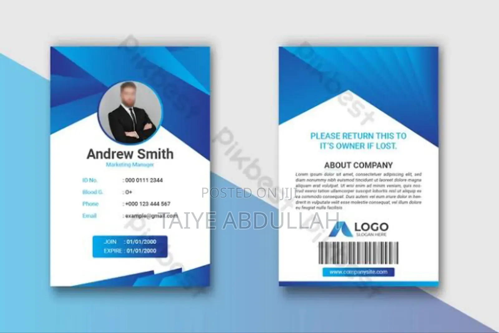 Business Card, Id Card Print