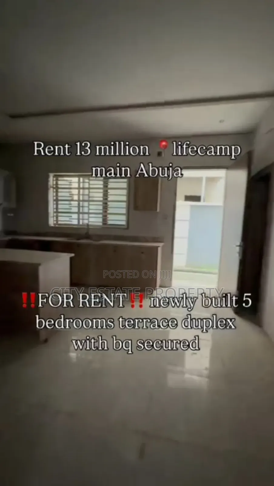 5bdrm Duplex in City Estate, Life Camp for rent