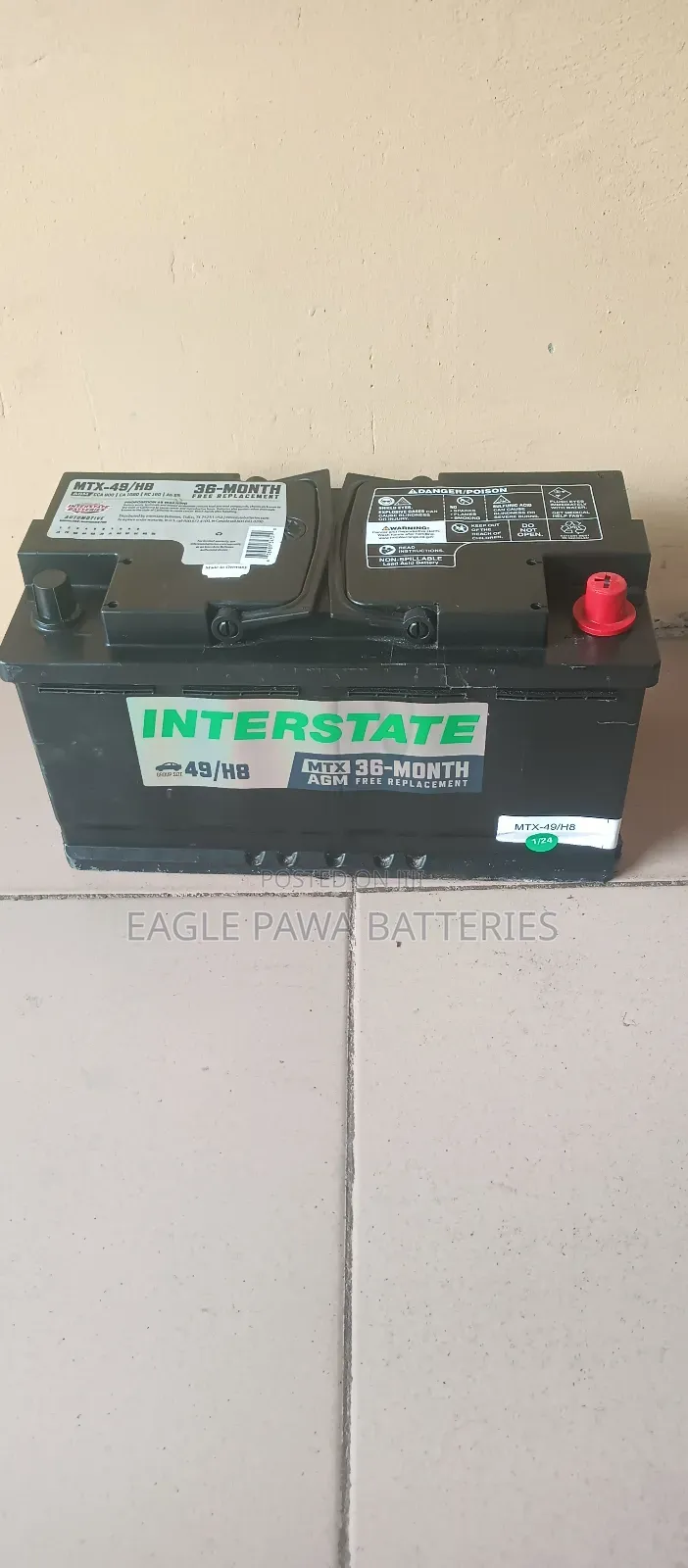 Interstate Agm Battery 95ah