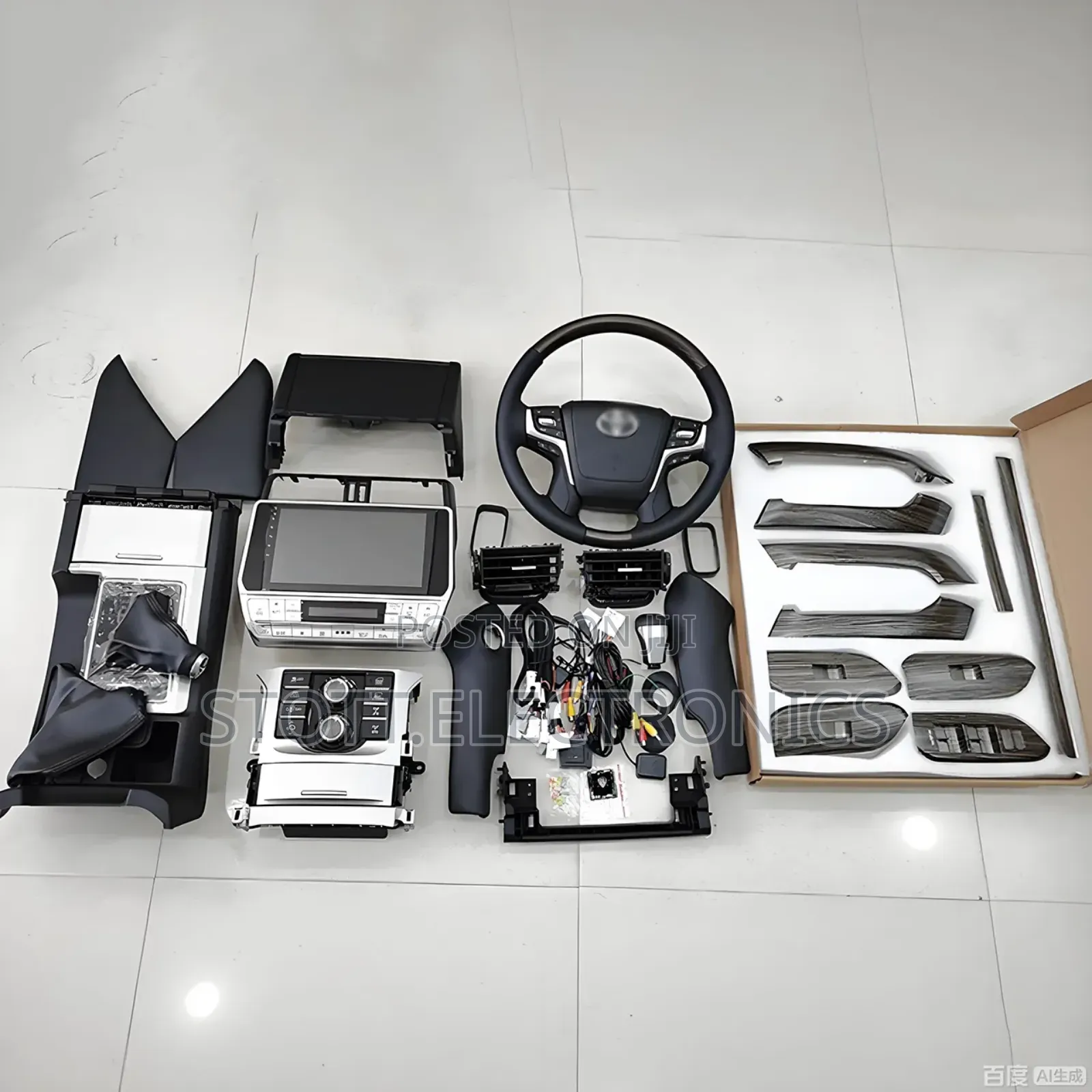 Toyota Prado Interior Upgrade, Door Chrome and Android