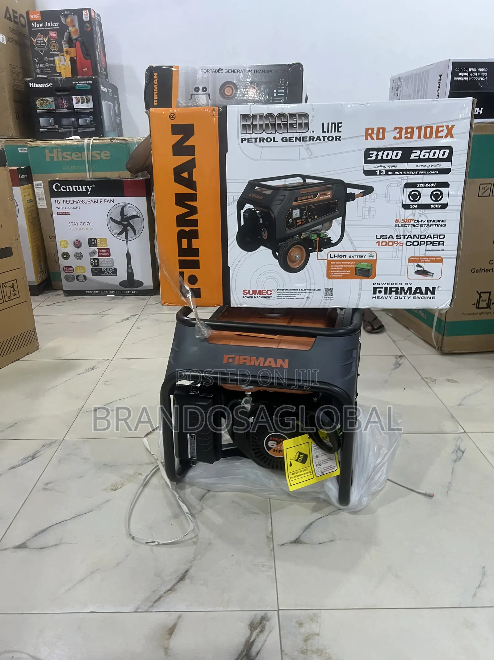 New Firman Rd3910ex 2.8kva Gen for Home Essentials
