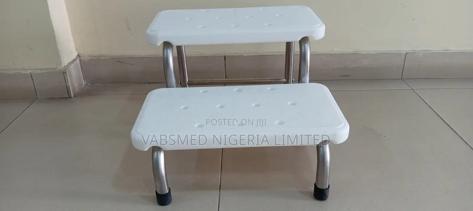 Foot Step Stool With Chrome Legs