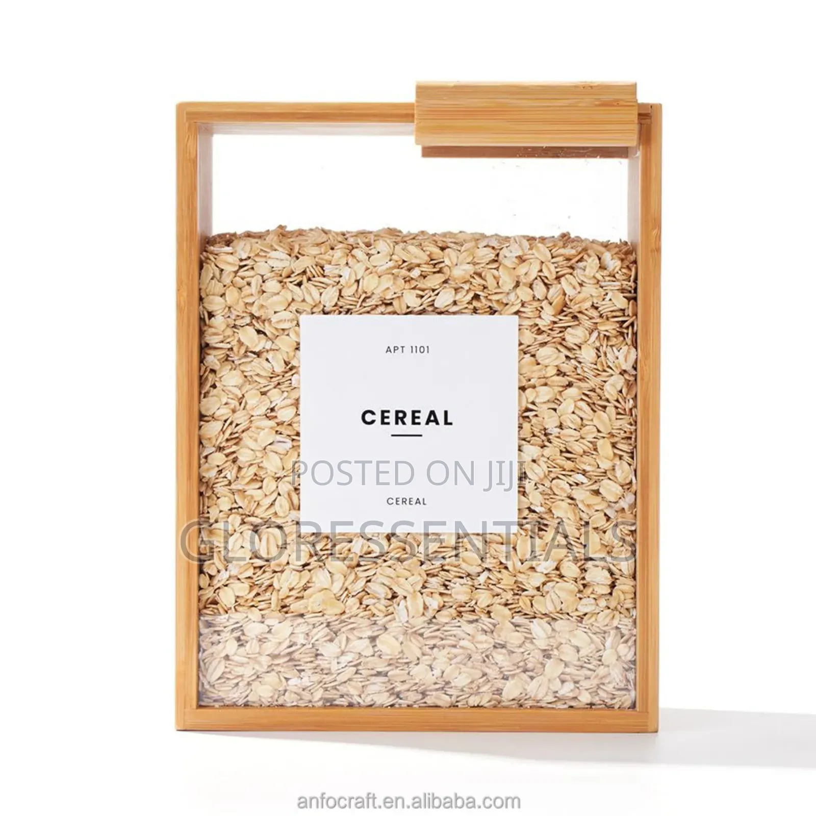 Durable and Eco-Friendly Bamboo Food Dispenser and Cereal Dispenser