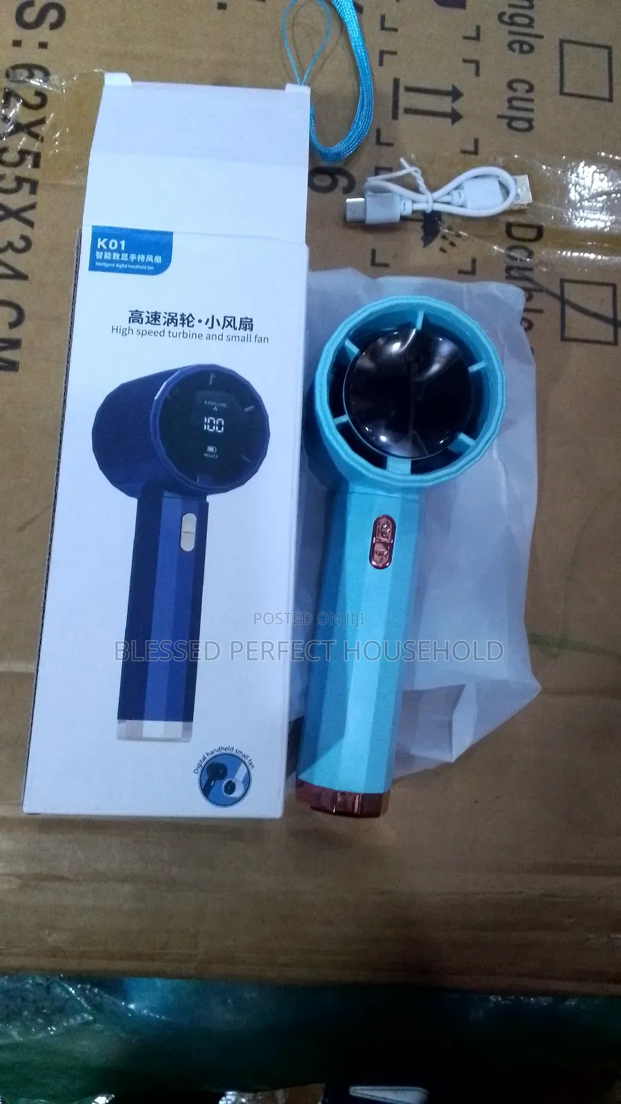 Strong Battery Rechargeable Hand Fan