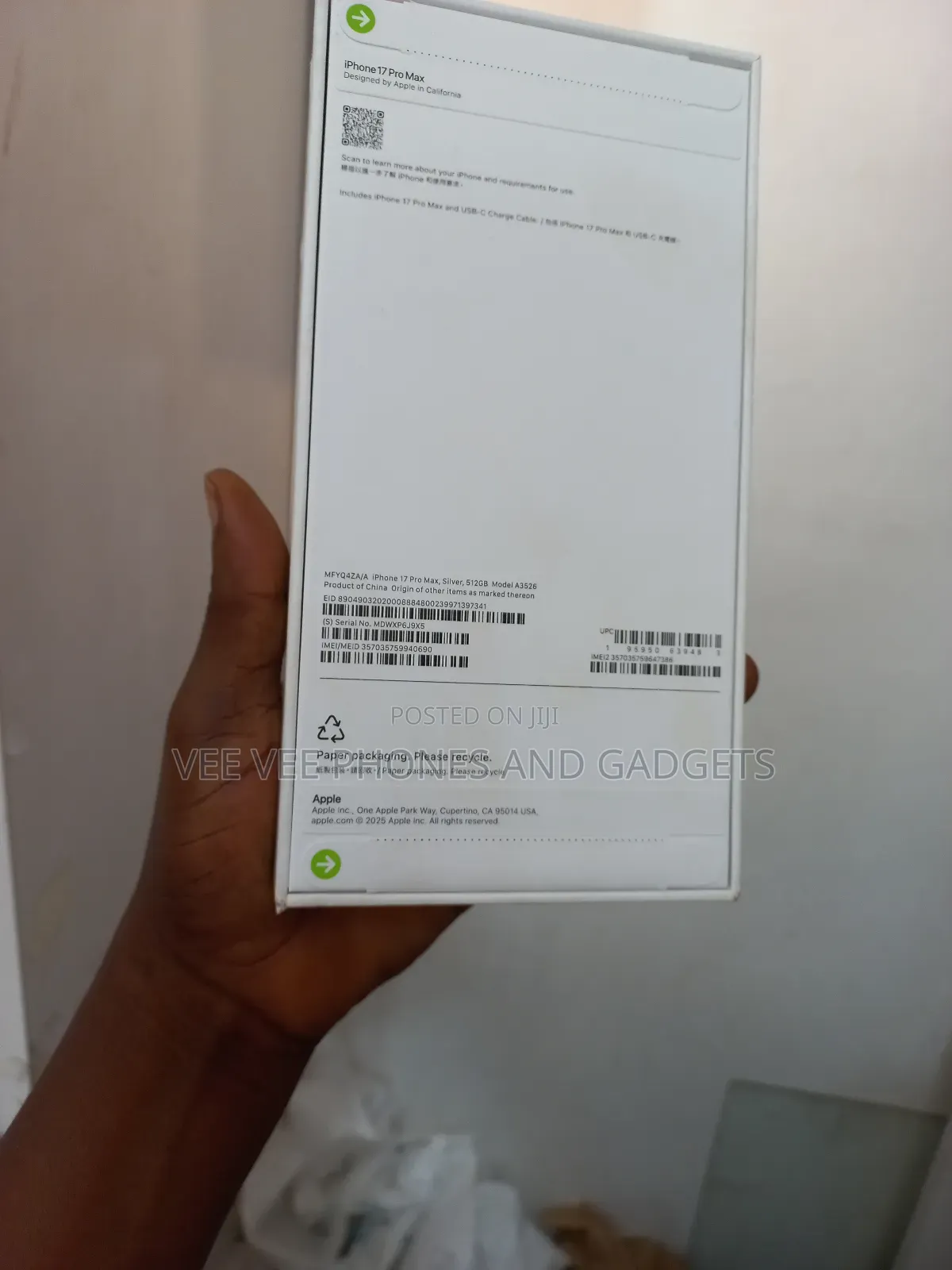 New Apple iPhone 17 Pro Max 512 GB Silver