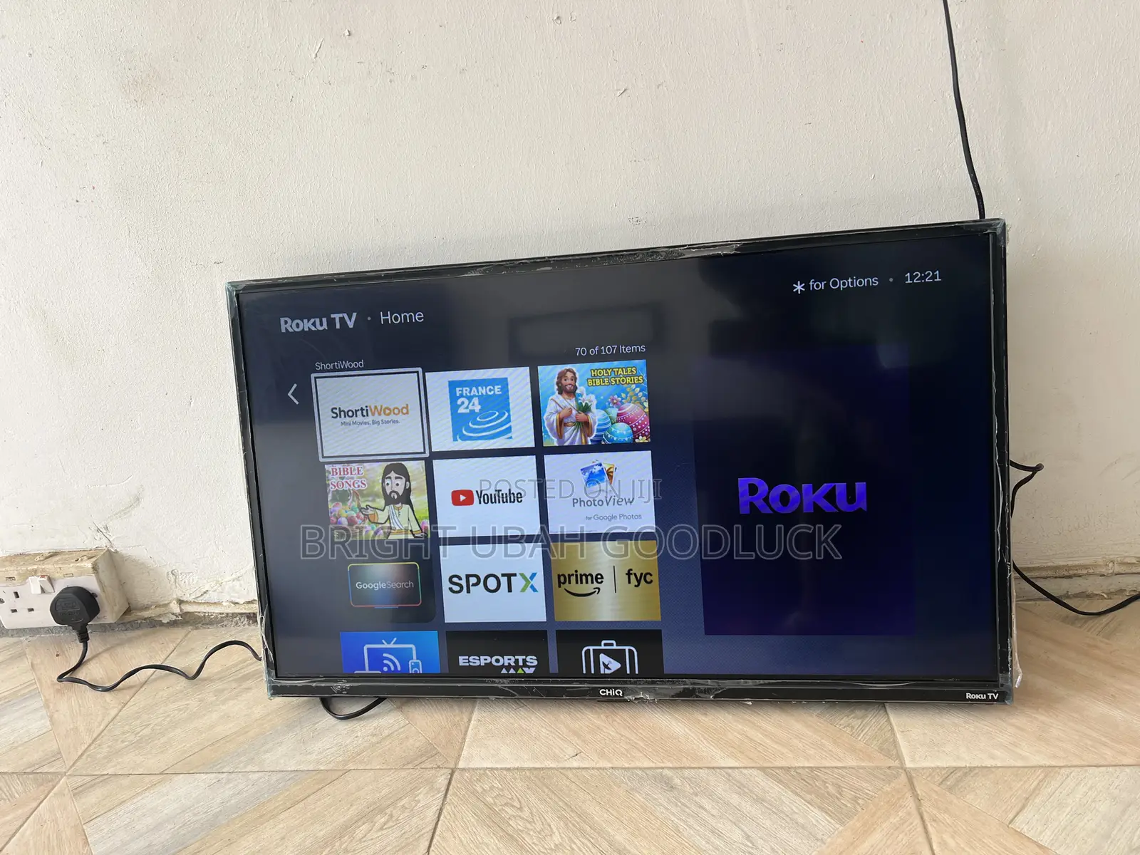 Chiq.Roku Tv 32 Inches Smart Television With Airplay Free Netflix Acct