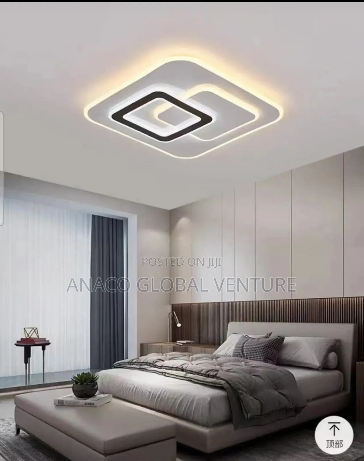Nice Bedroom Flush Chandelier 3 Colour Light