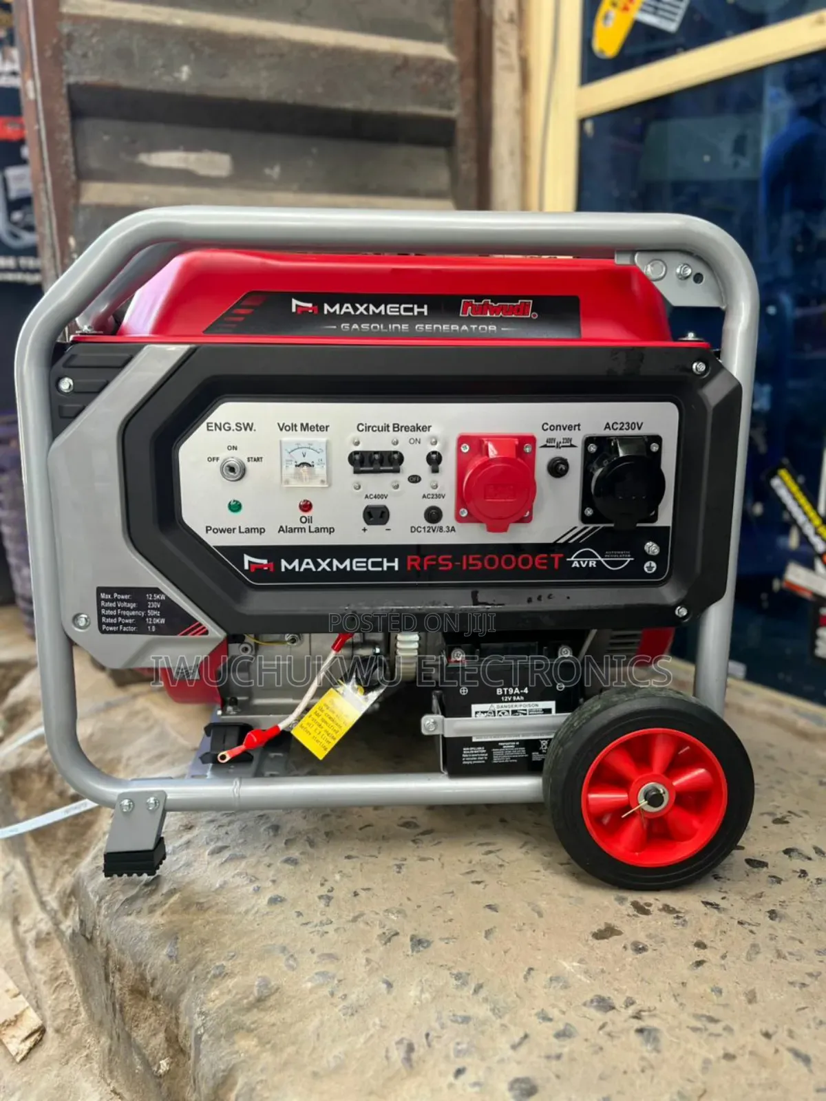 Rfs15000se Maxmech 12/12.5kva Capacity Generator With 1 Year Warranty