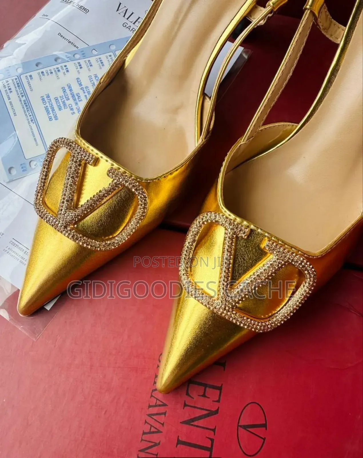 Valentino Gold Shoes for Women