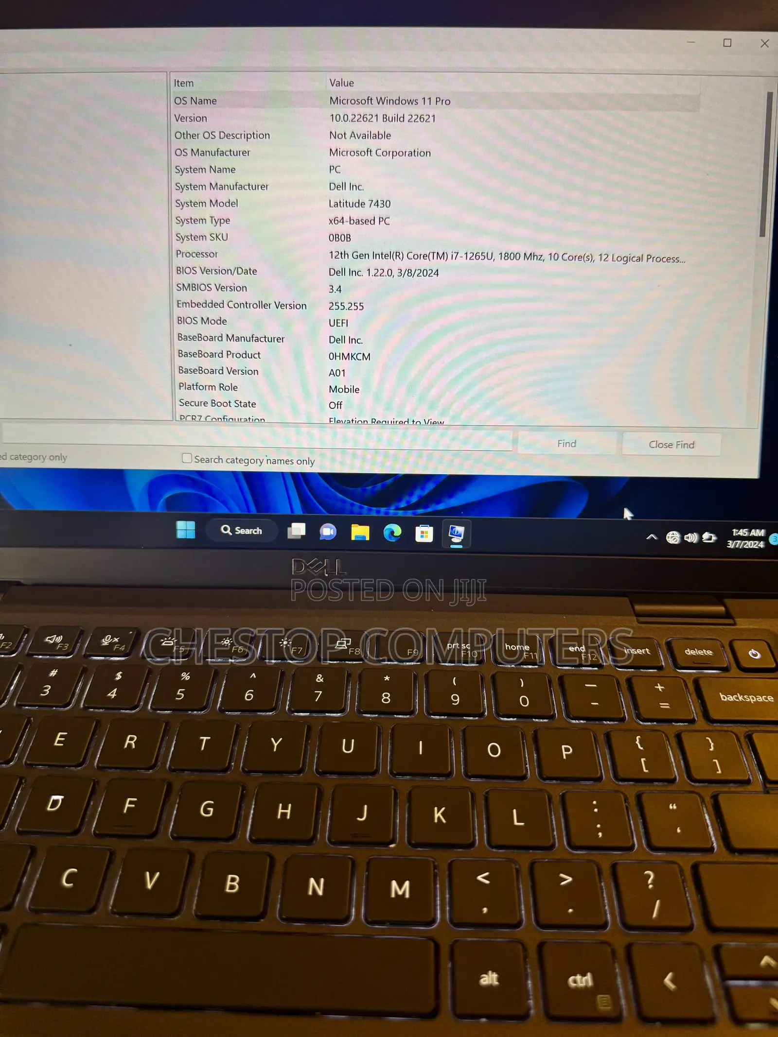 Laptop Dell Latitude 7430 16GB Intel Core i7 SSD 512GB