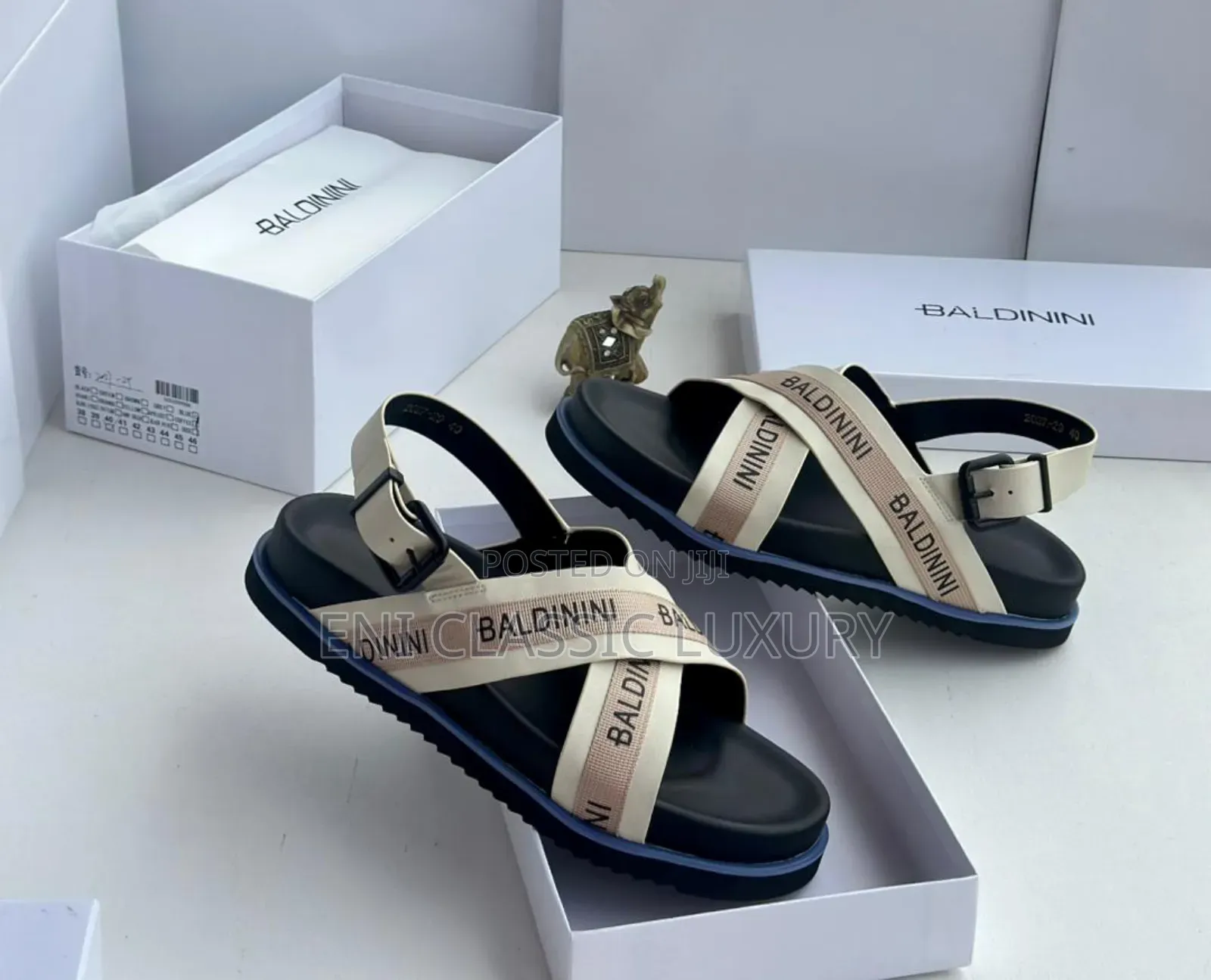 Pure Quality Luxury Men's Sandals Baldinini Well Banded Package