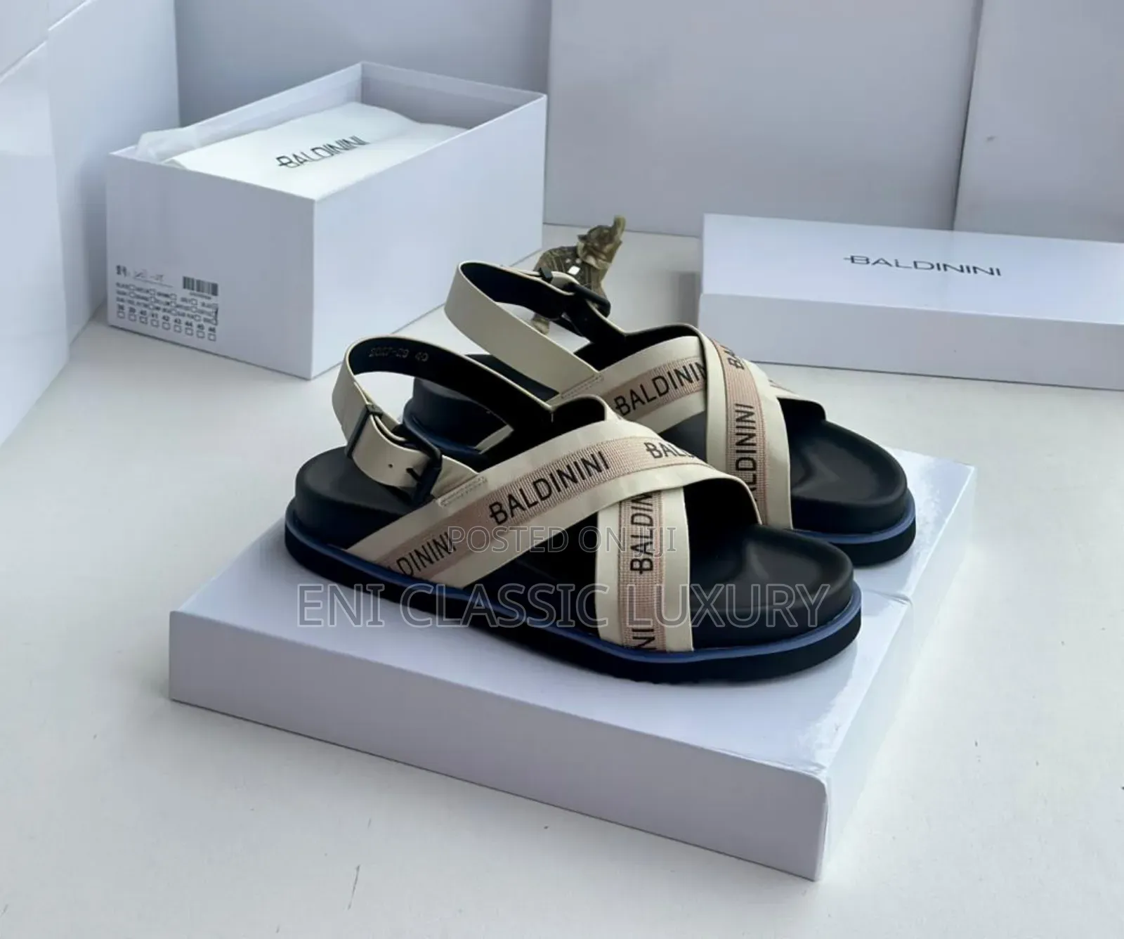 Pure Quality Luxury Men's Sandals Baldinini Well Banded Package