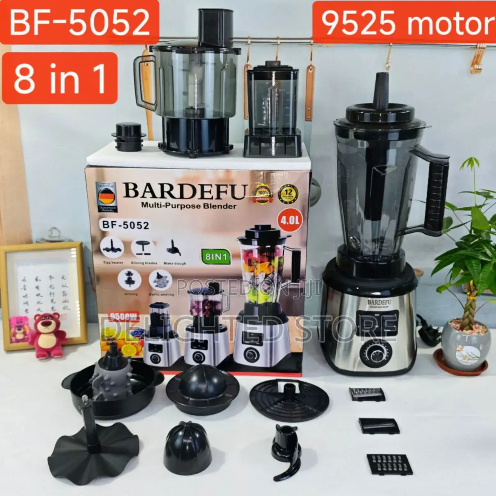 Bardefu 8in1 Model 5052 High Quality 9500w 9525 Motor 4l Blender