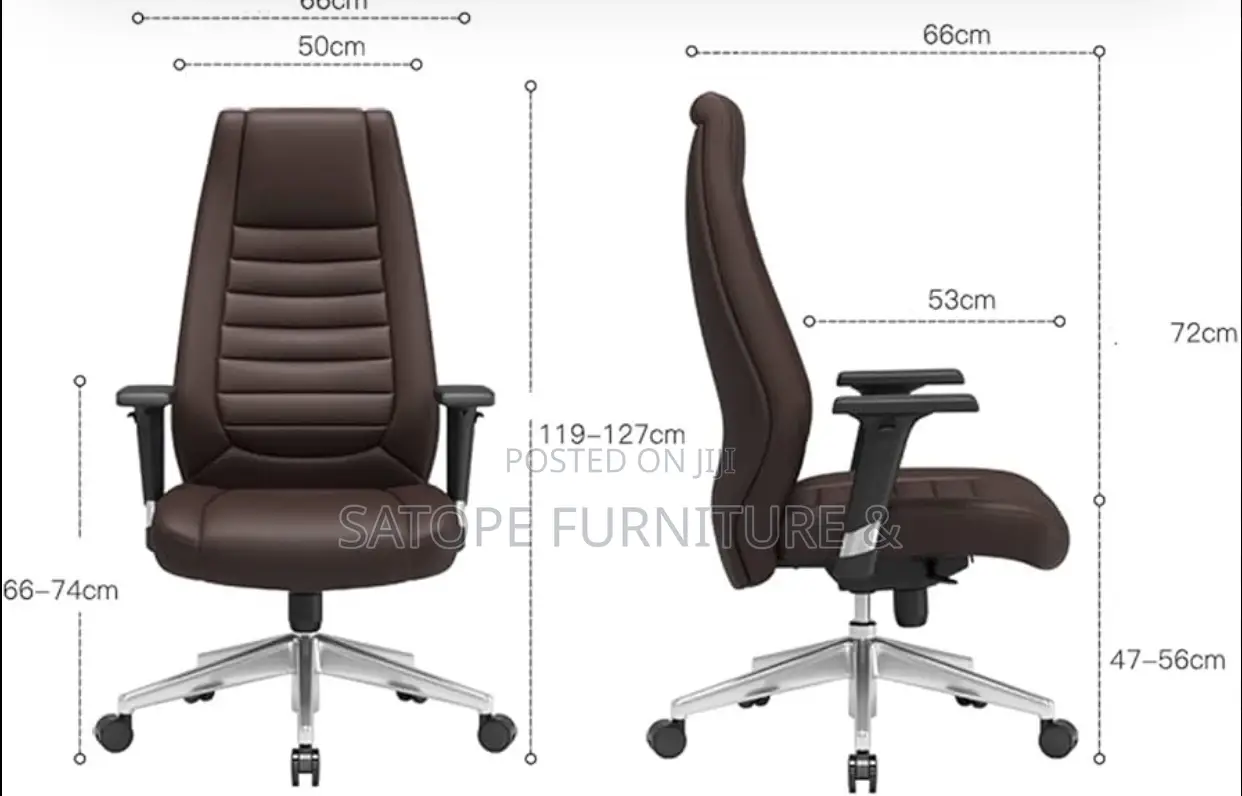 St Boston Pu Leather High Back Executive Chair