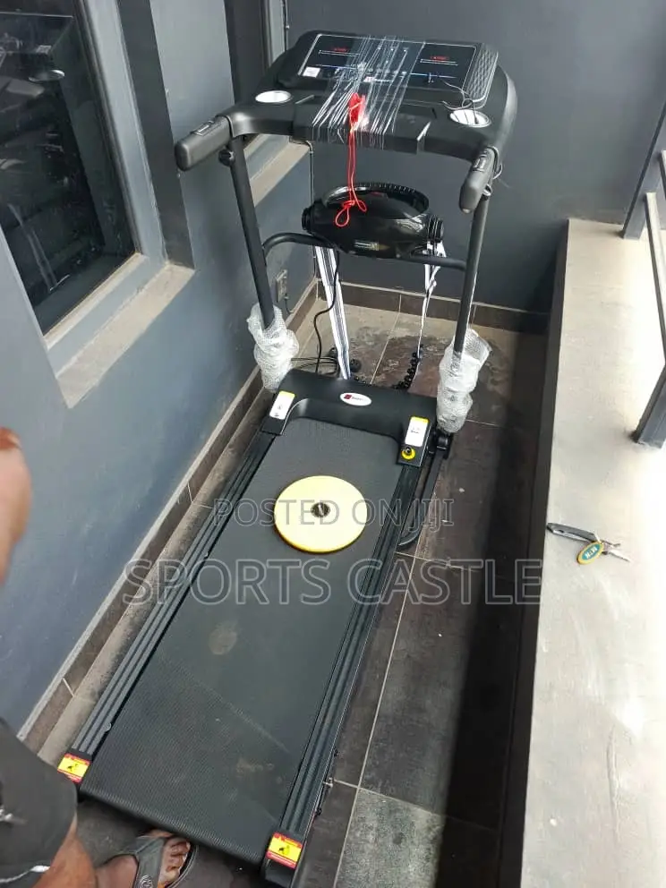 2 Hp Treadmill With Massager,Mp3 Player,Twister, Dumbbells Etc
