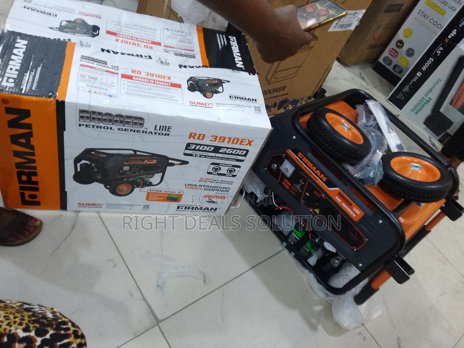 Sumec Firman Rd3910ex 3100 Watts Heavy-Duty Key Start Generator