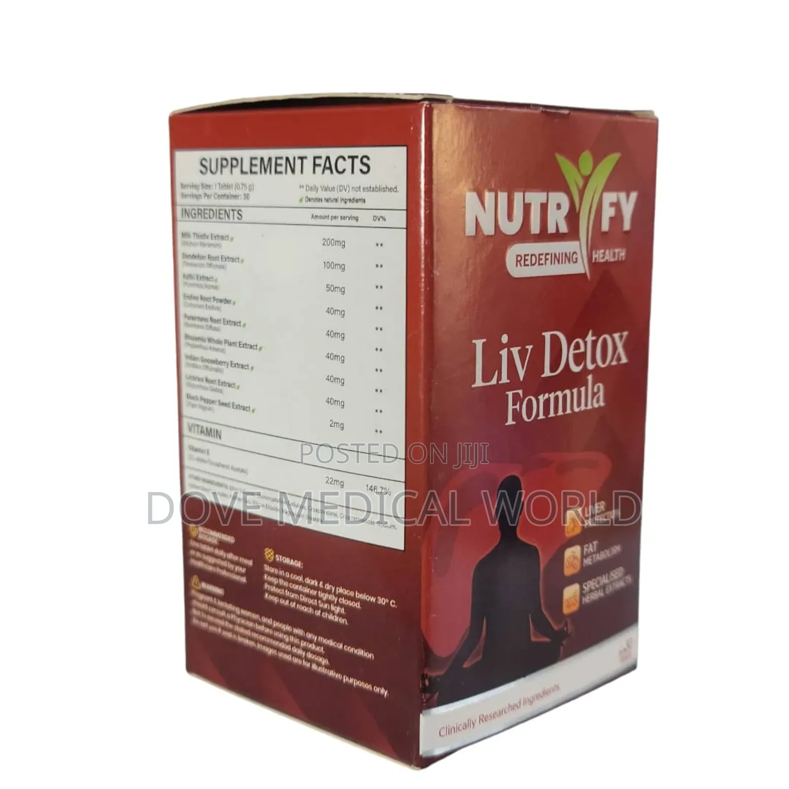 Nutrify Liv Detox Formula – 30 Tablets