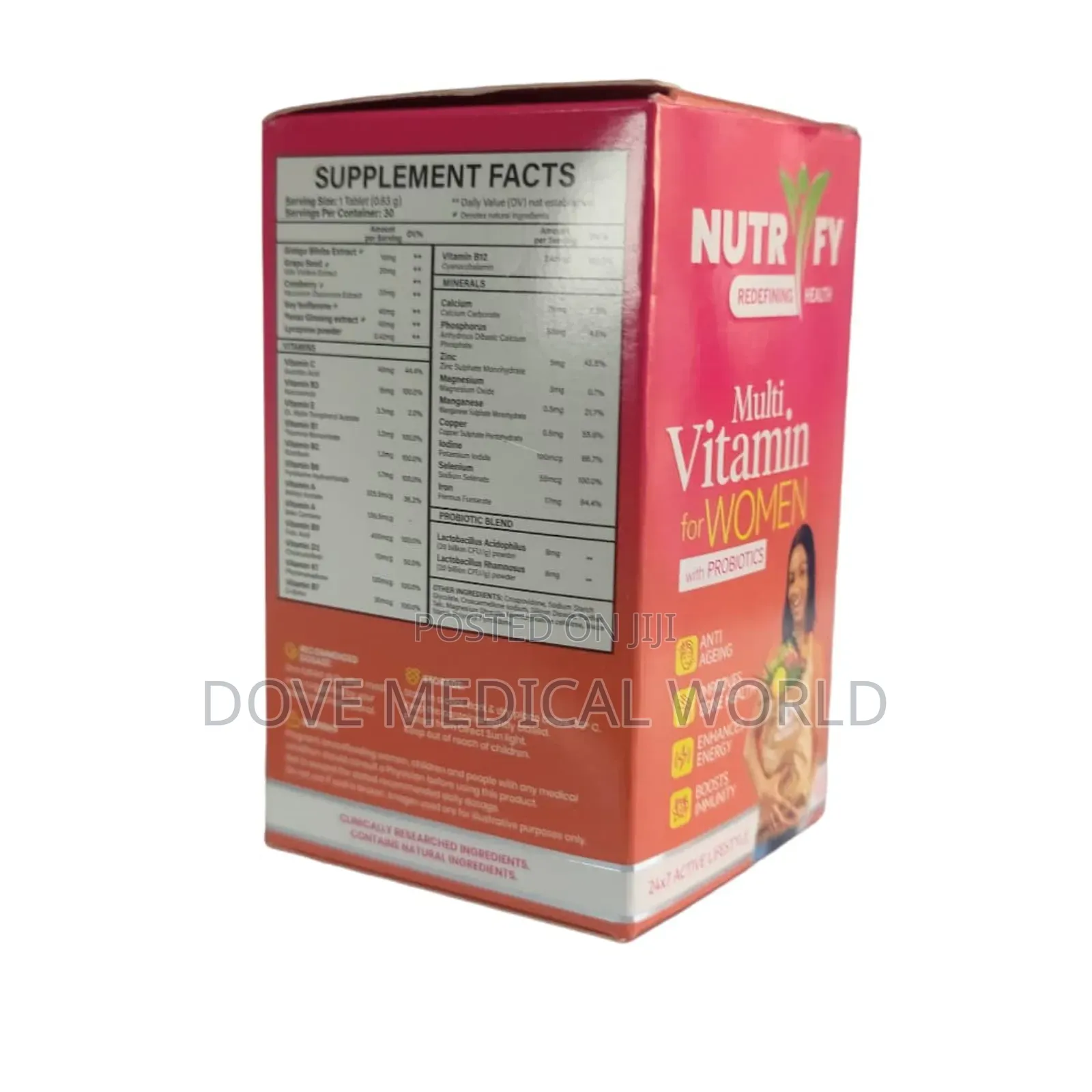 Nutrify Multivitamin for Women With Probiotic.