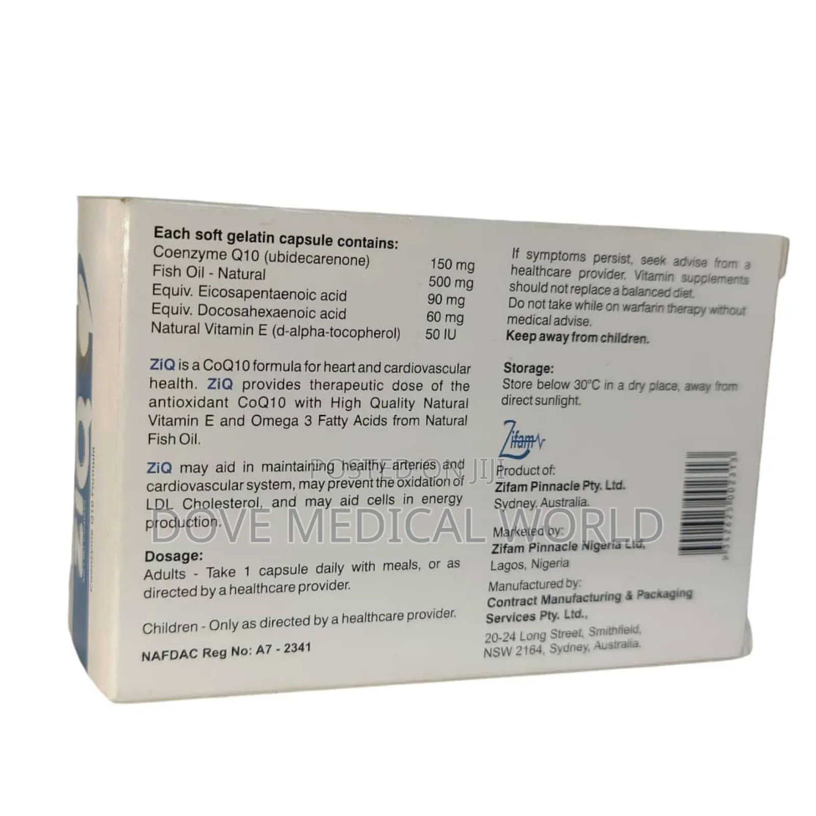 Ziq Coenzyme Q10 Formula Capsules