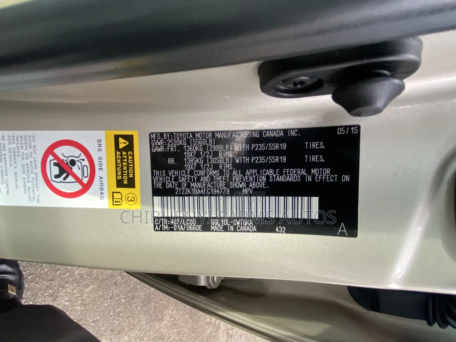 Lexus RX 350 FWD 2015 Gold