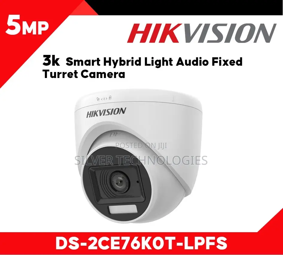 Hikvision 5mp Audio Dome Camera – Ds-2ce76k0t-lpfs (2.8mm)