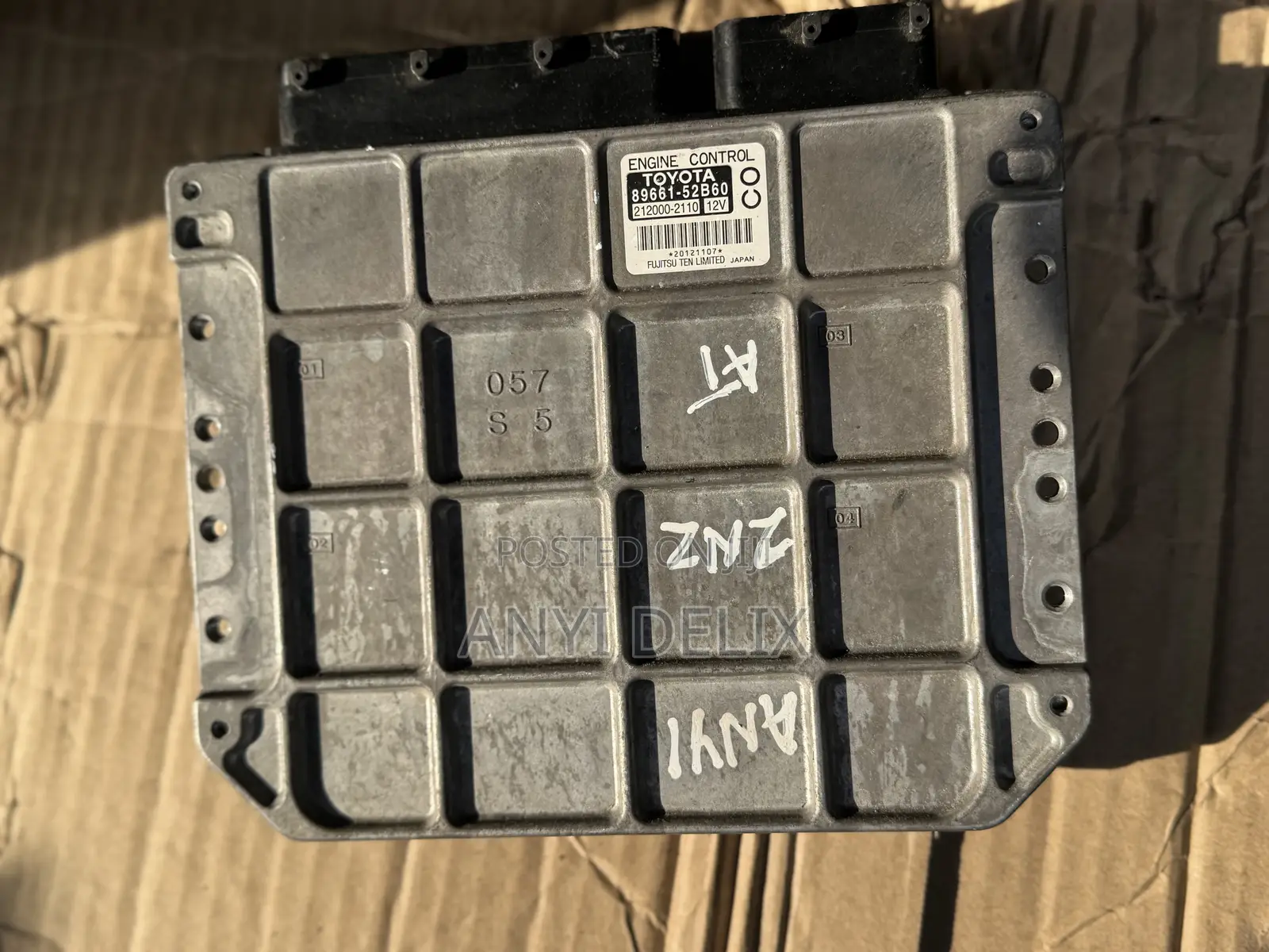 Ecu Brain Box Toyota Yaris 2008-2011 2nzfe at 89661-52b60