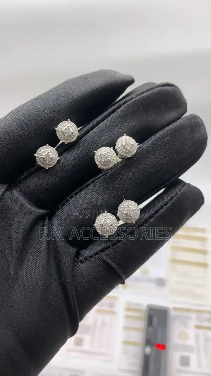 Vvs Mossanite 925 Silver Earrings.