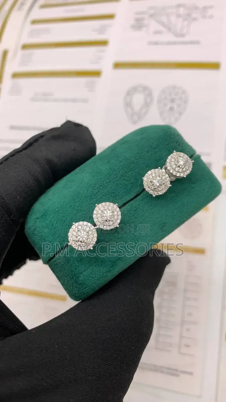 Vvs Mossanite 925 Silver Earrings.