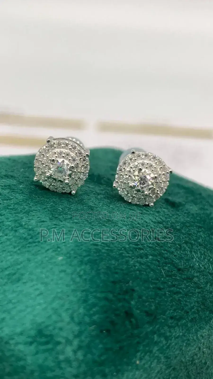 Vvs Mossanite 925 Silver Earrings.