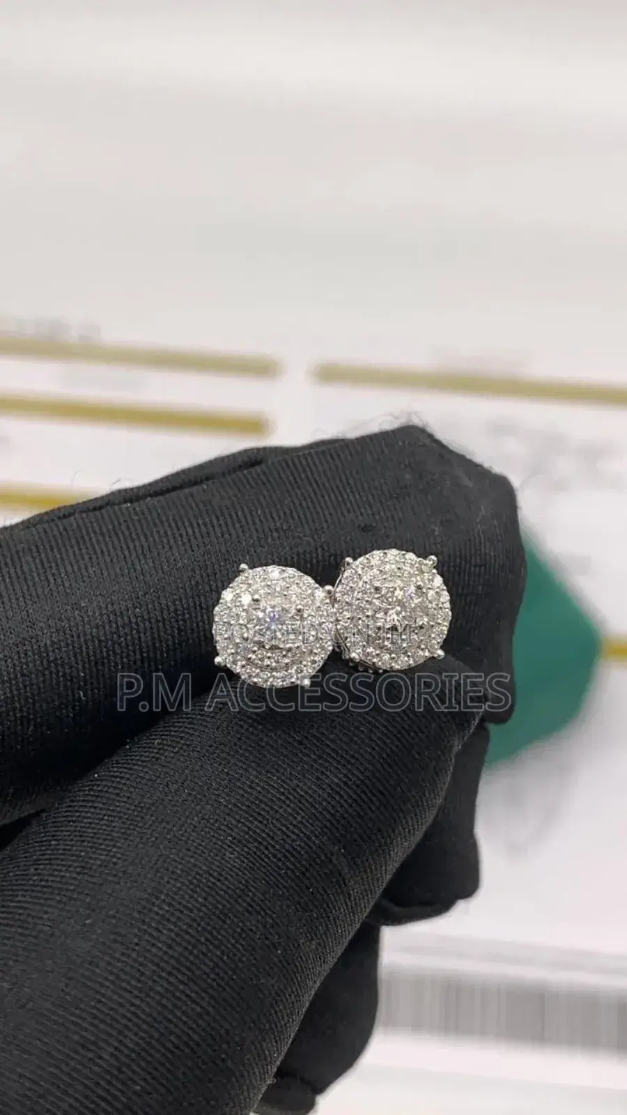 Vvs Mossanite 925 Silver Earrings.