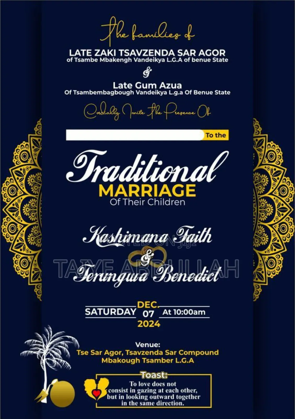 Wedding Invitation Card Design and Print