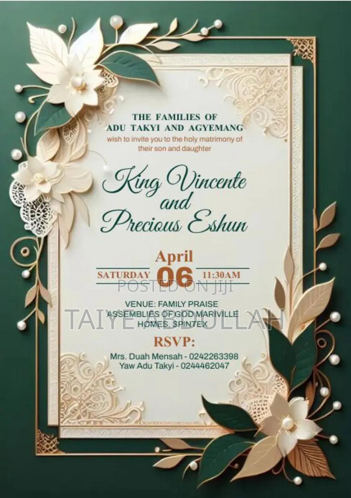 Invitation Card Design Printing