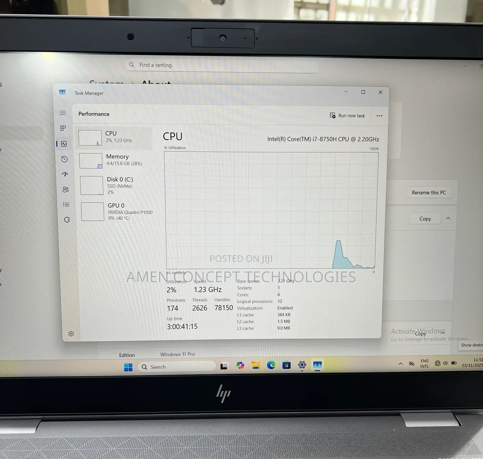Laptop HP ZBook Studio G5 16GB Intel Core i7 SSD 512GB